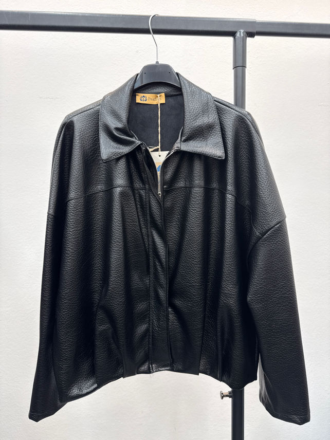 Oversize-Jacke mit Kragen