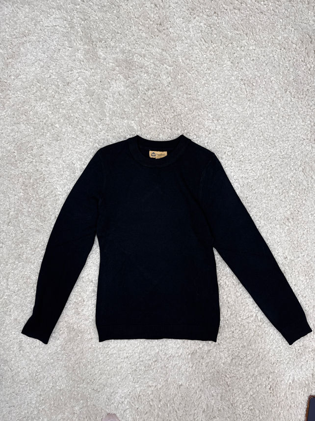 Rundhalsausschnitt Pullover, gerader Schnitt