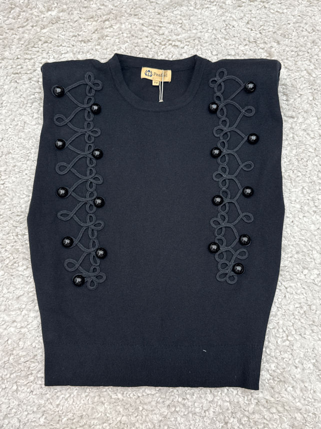 Ärmelloses Stricktop