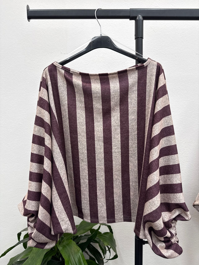 Ringelshirt mit Boot-Ausschnitt