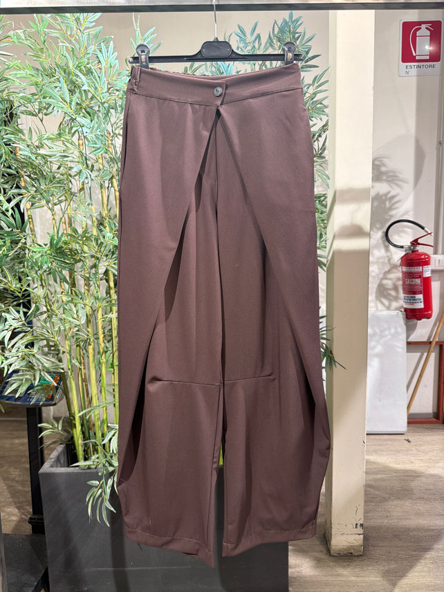 Wide-Leg-Hose mit Falten