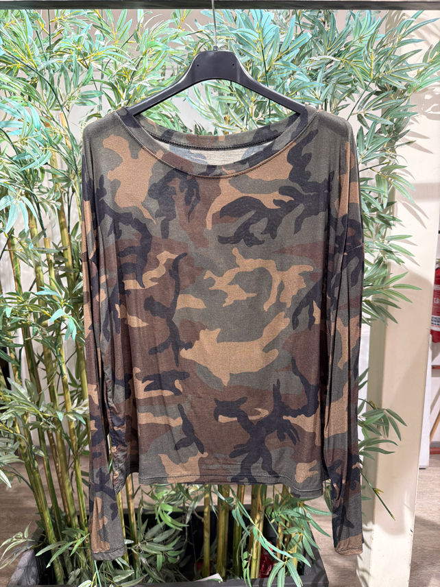 Lässiges Top mit Animal-Print