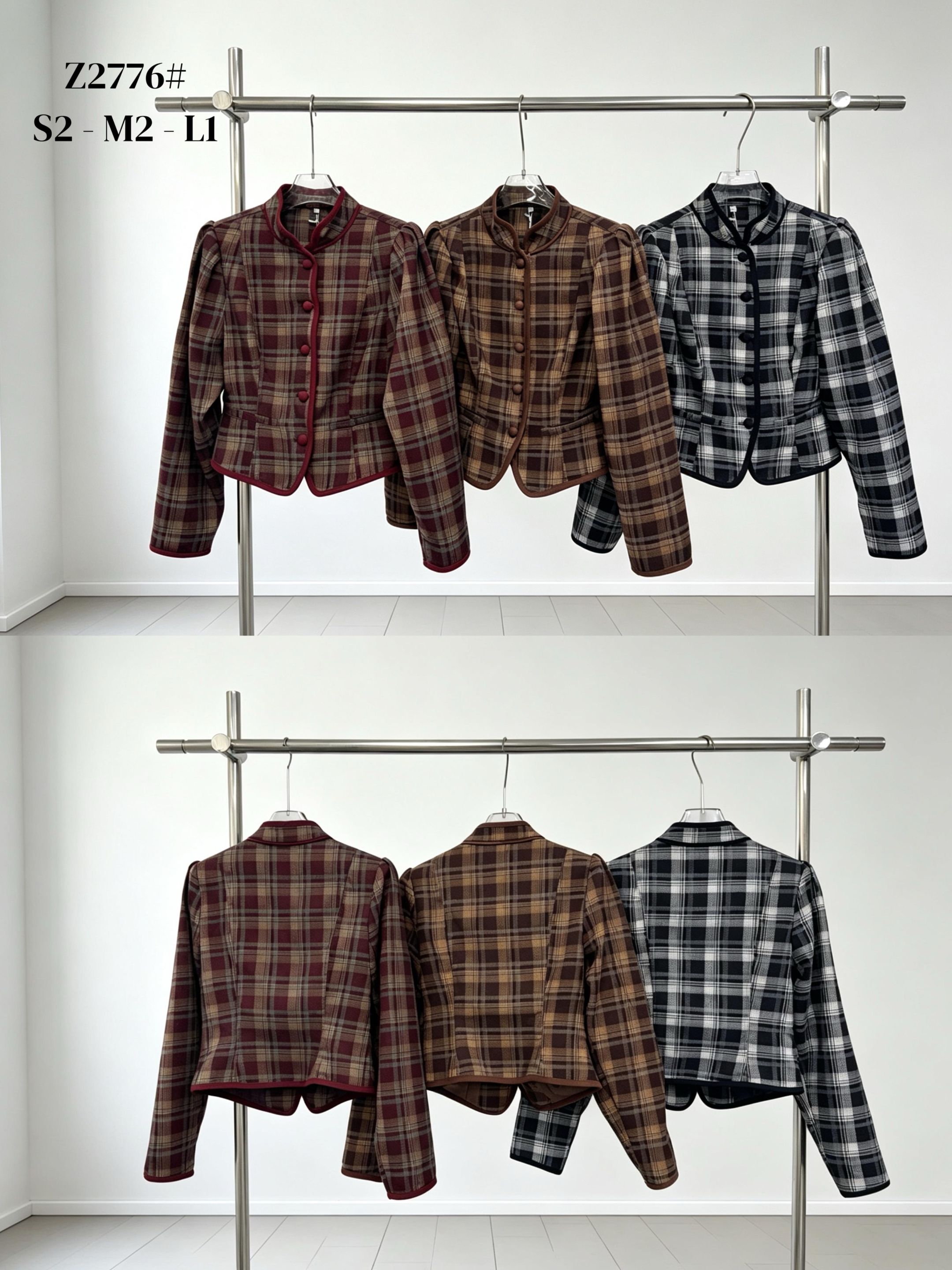 Taillierter Blazer mit Stehkragen