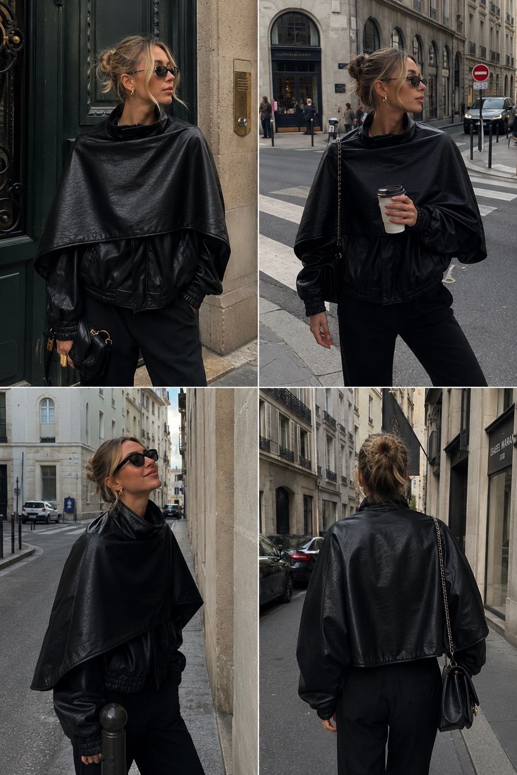 Oversize-Bomberjacke mit Stehkragen