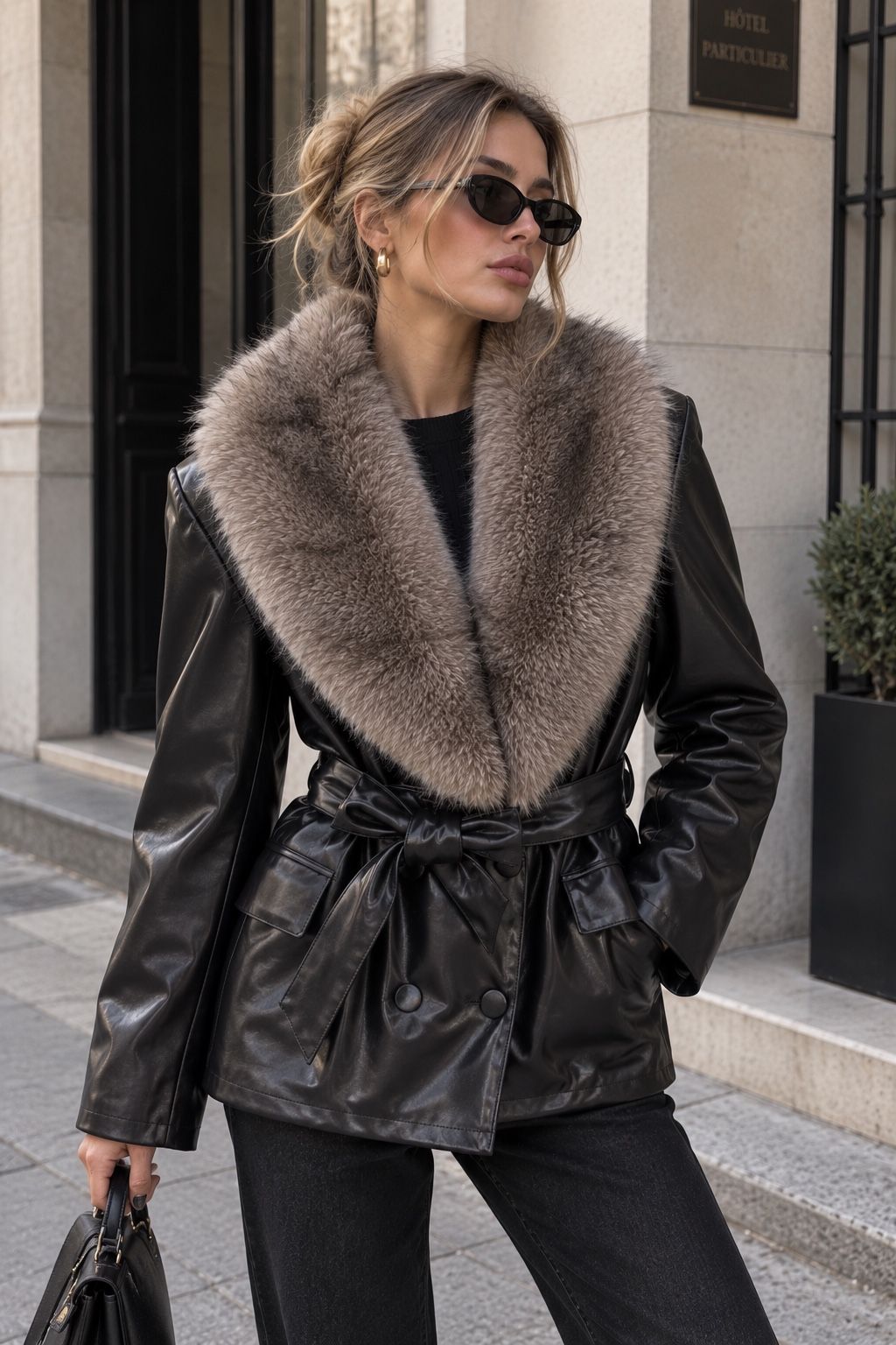 Schneiderei-Jacke mit Taillengürtel