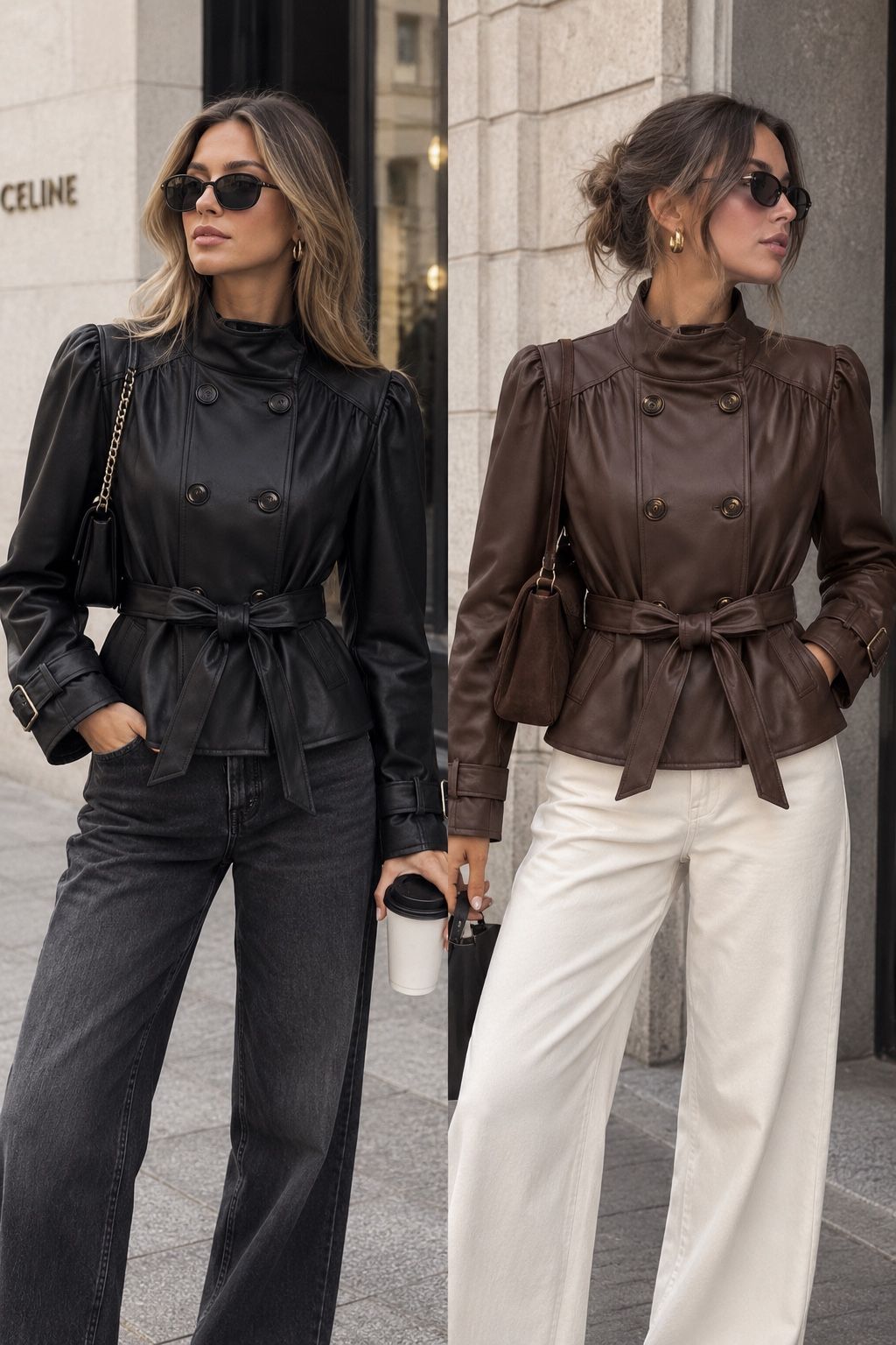 Taillierte Jacke mit Gürtel