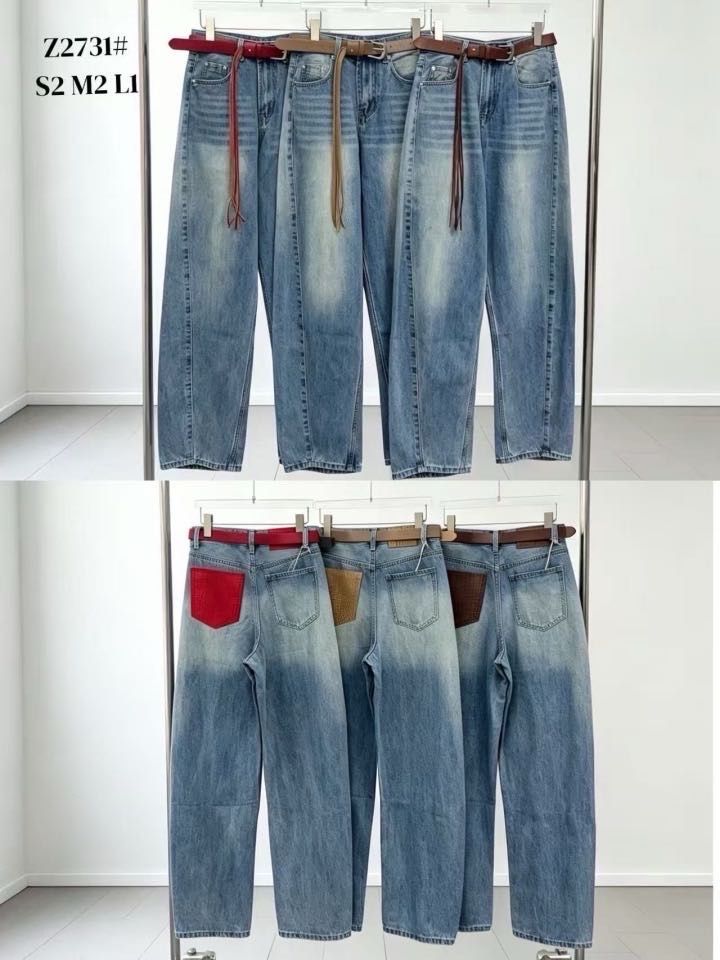 Gerade Jeans bis zum Knöchel