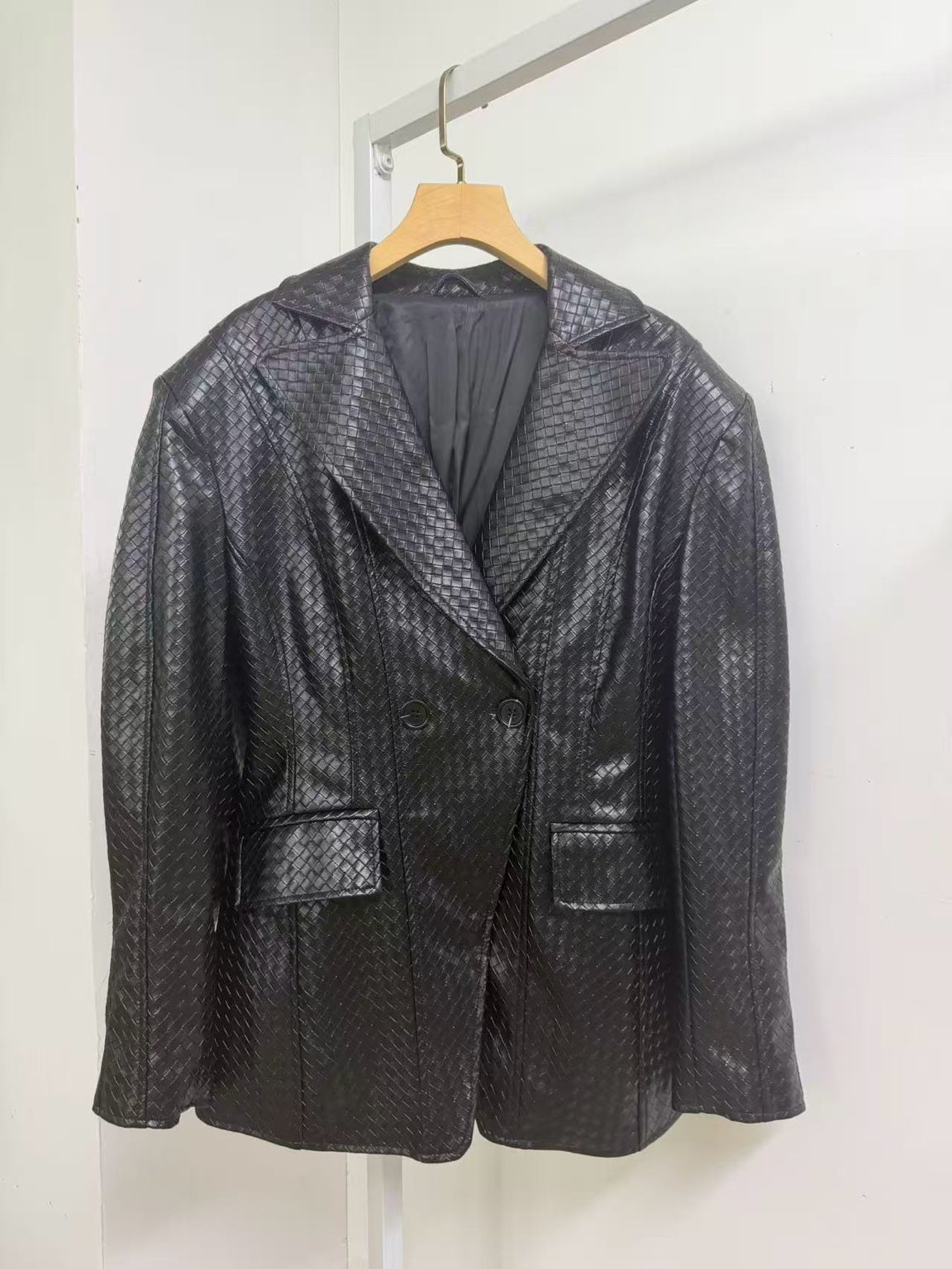 Blazerjacke aus Kunstleder