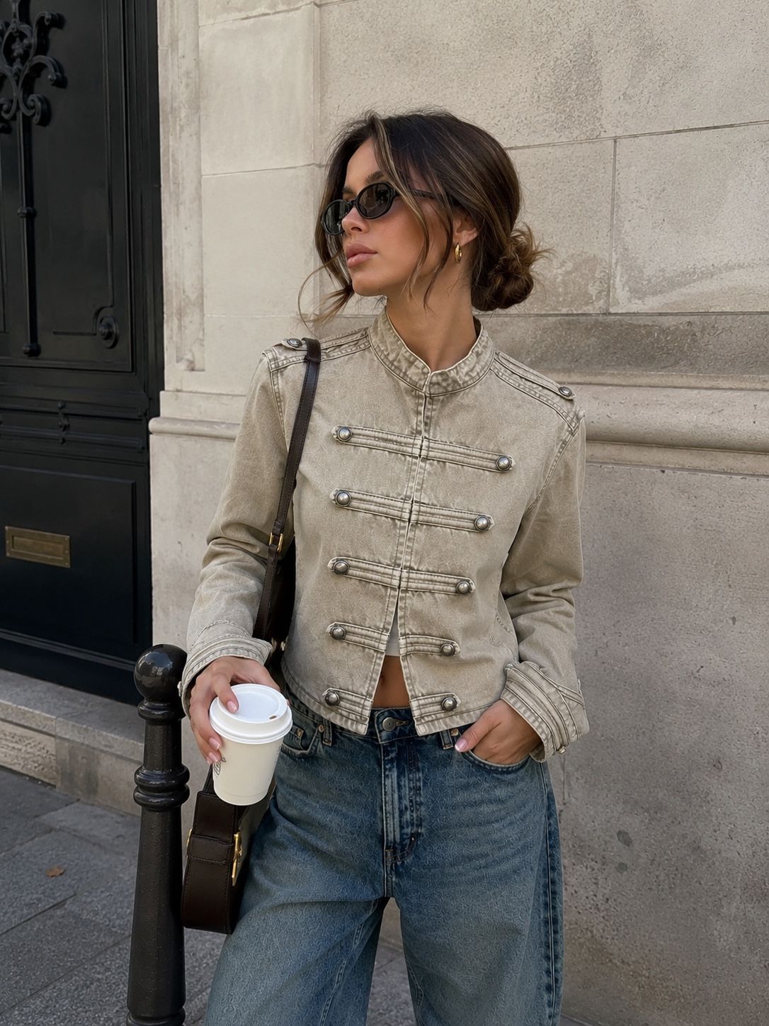 Regular-Jacke mit Kragen