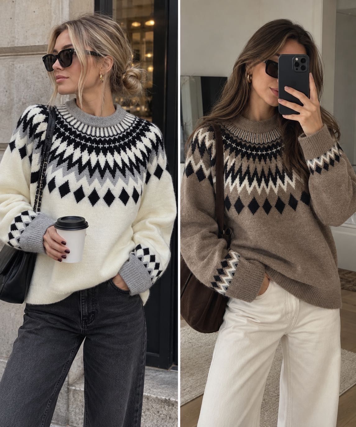 Pullover mit Jacquard-Joch
