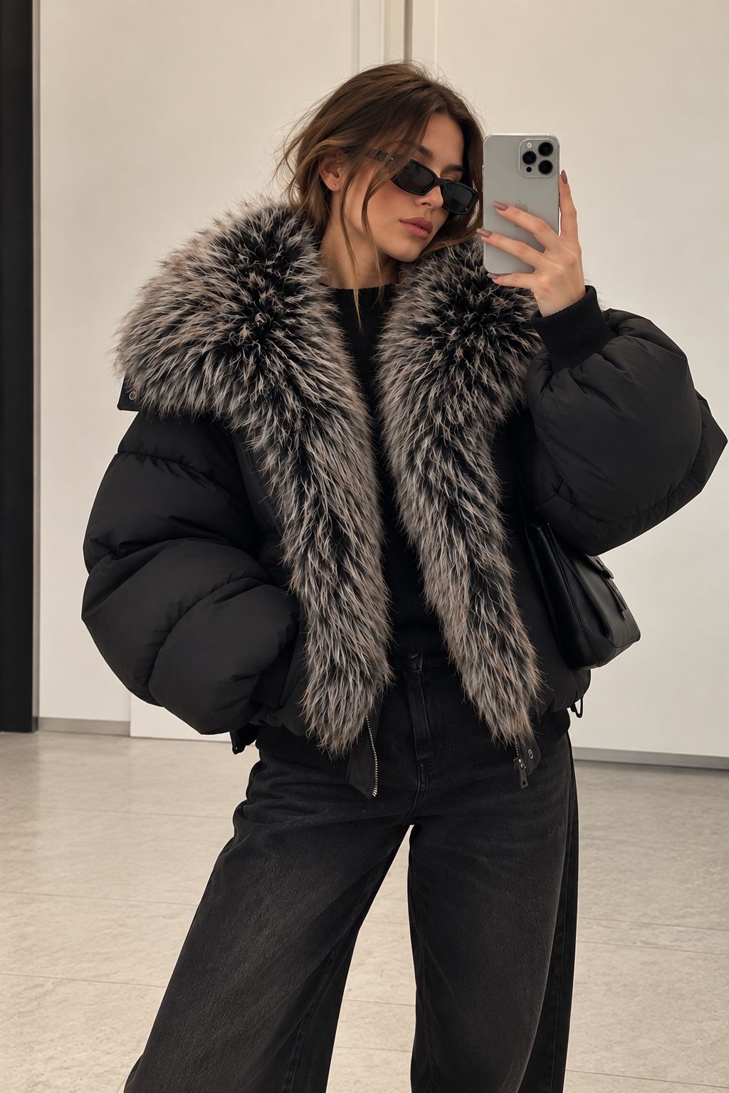 Oversized Mantel mit Kordeln