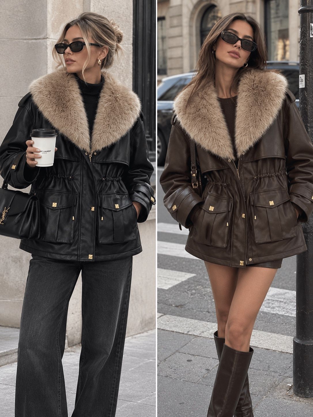 Kurze Jacke mit Kragen