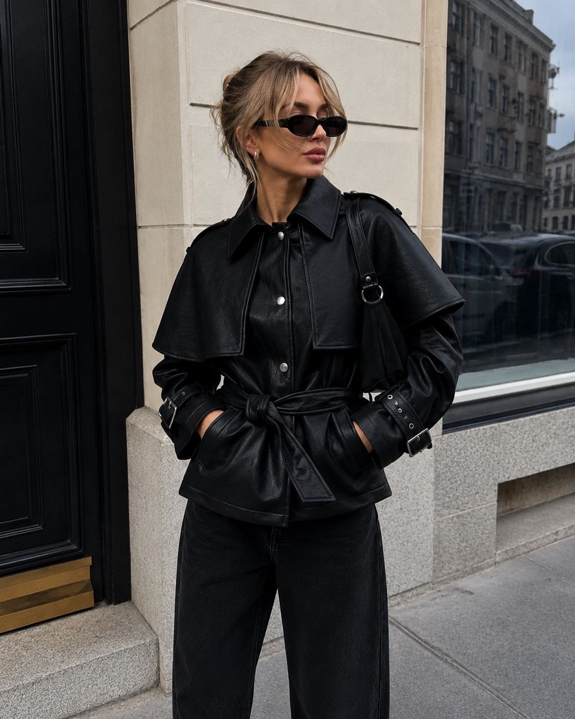 Schneiderjacke mit Gürtel