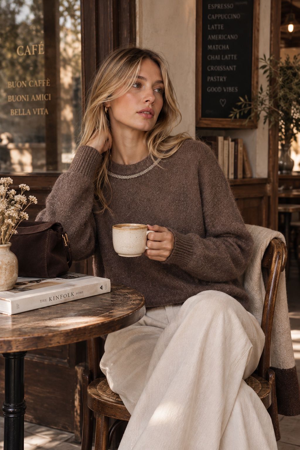 Lässiger Pullover mit Rundhalsausschnitt