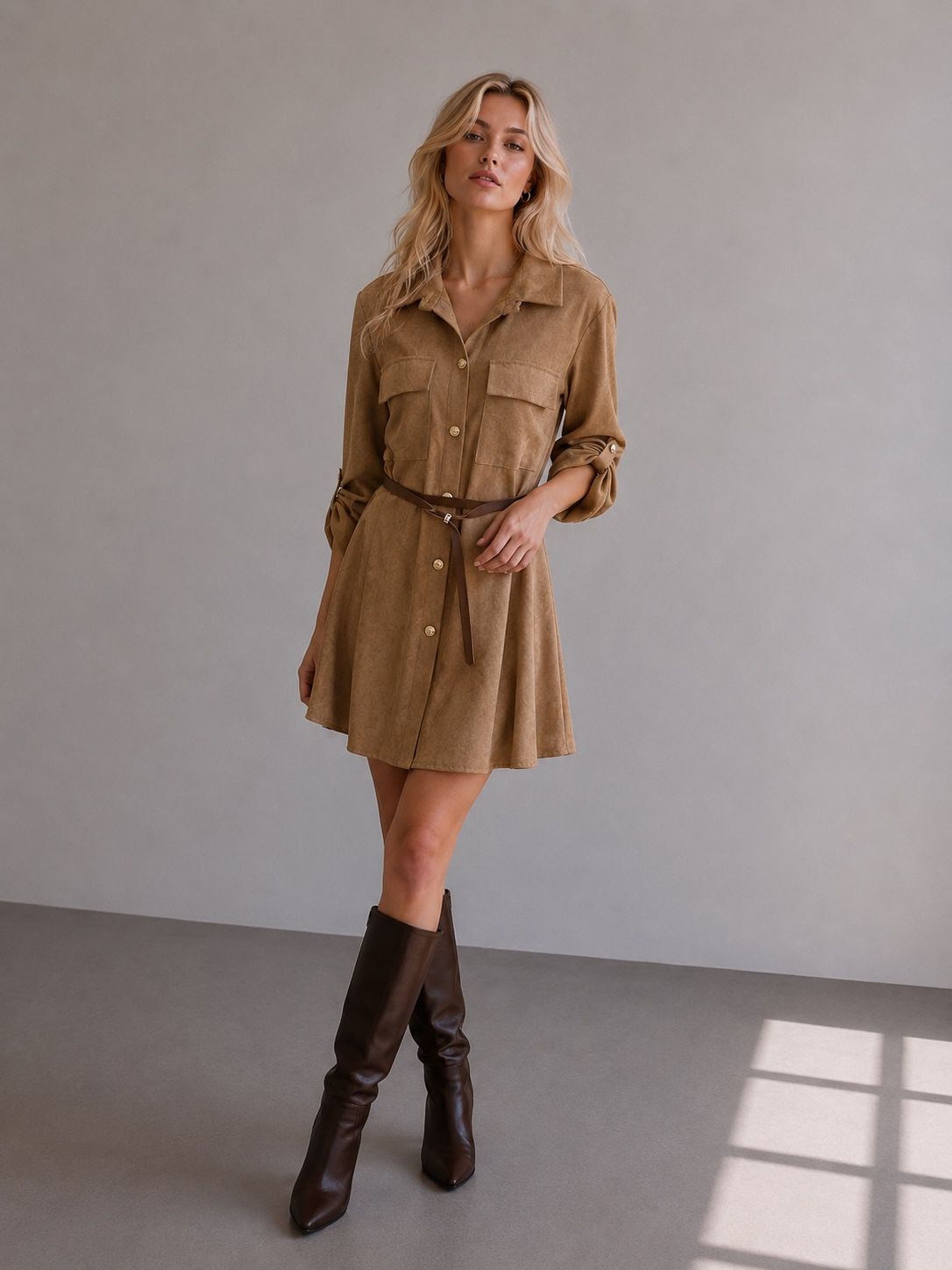 Hemdblusenkleid A-Linie