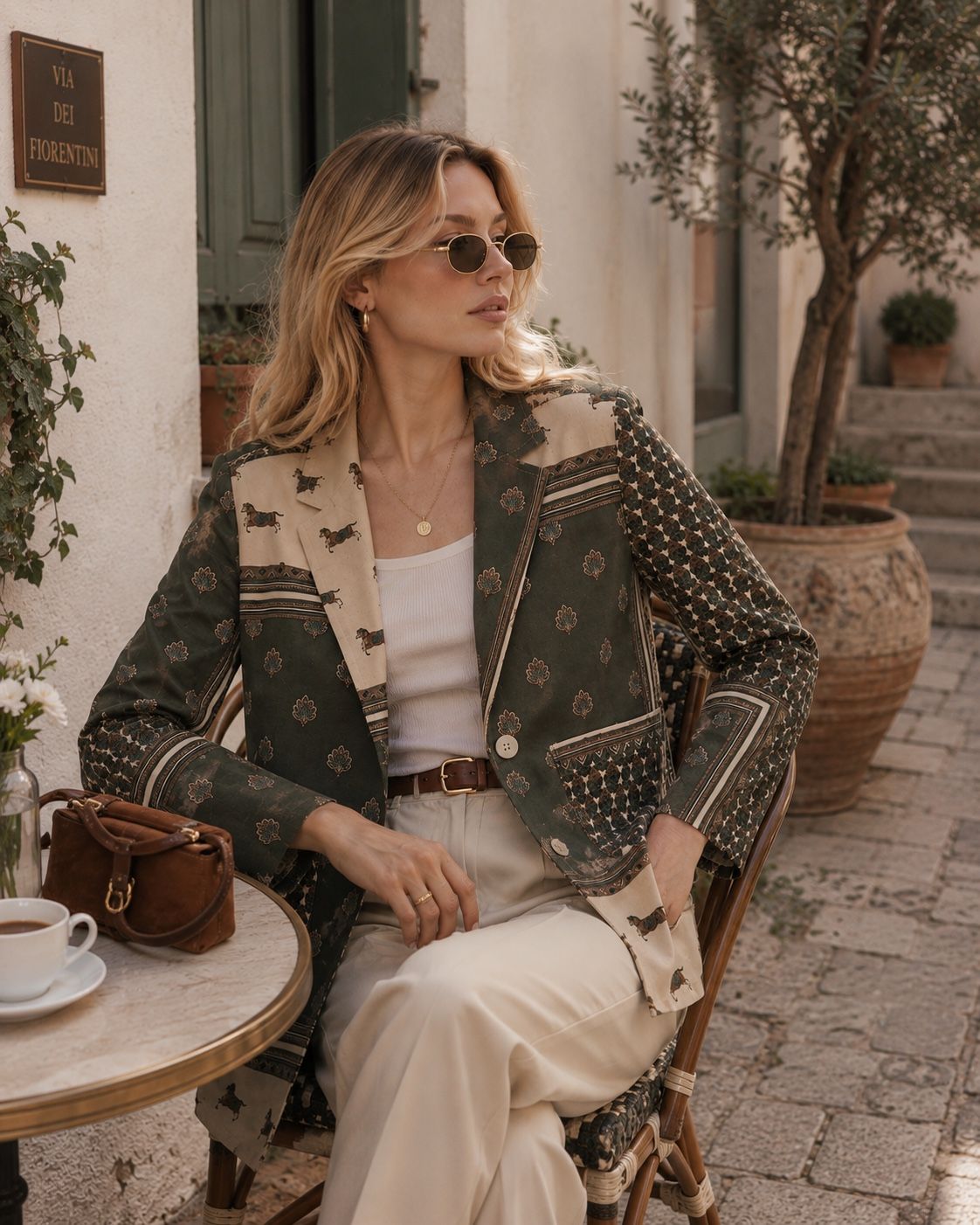 Maßgeschneiderter Patchwork-Blazer
