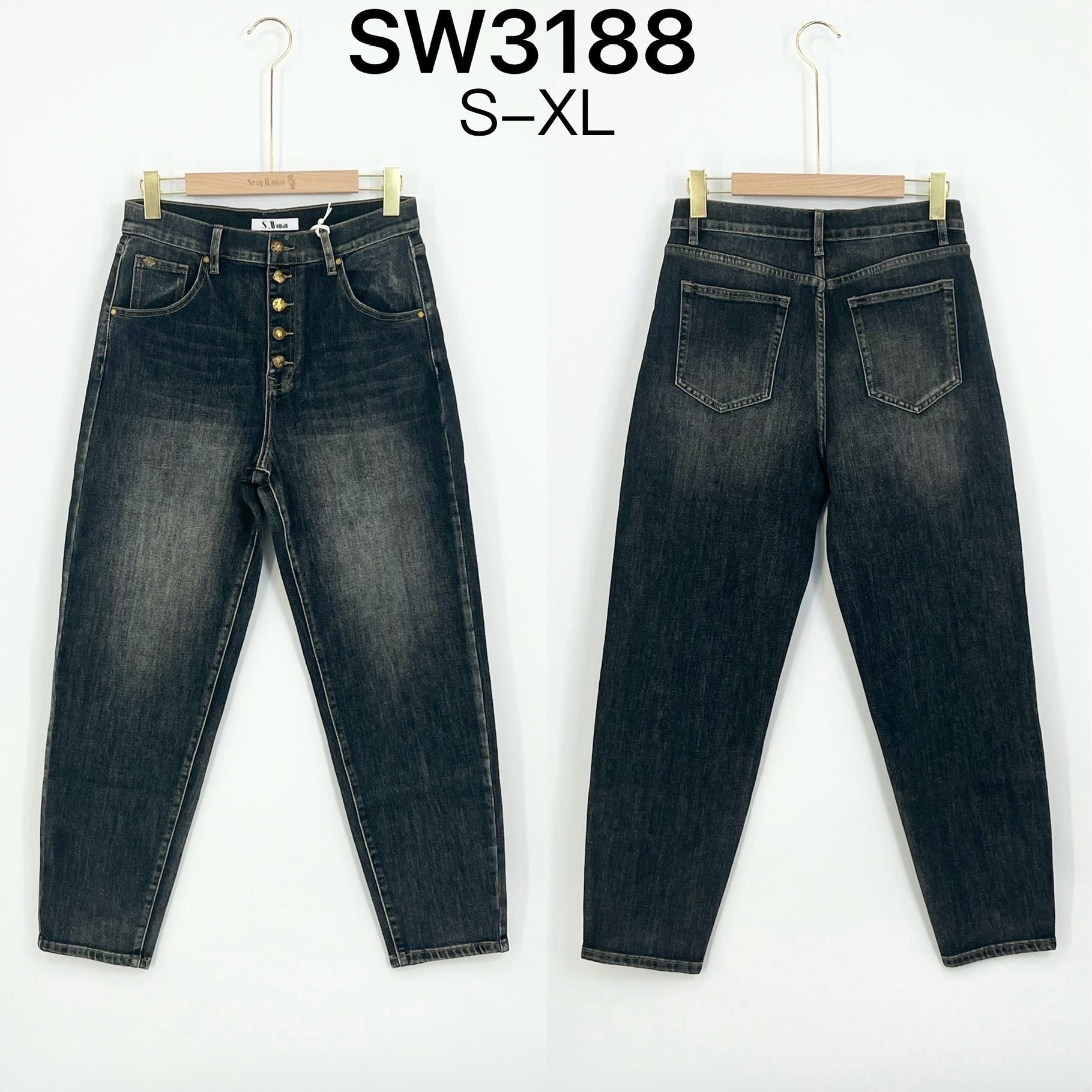 Regular Jeans mit Geradem Bein
