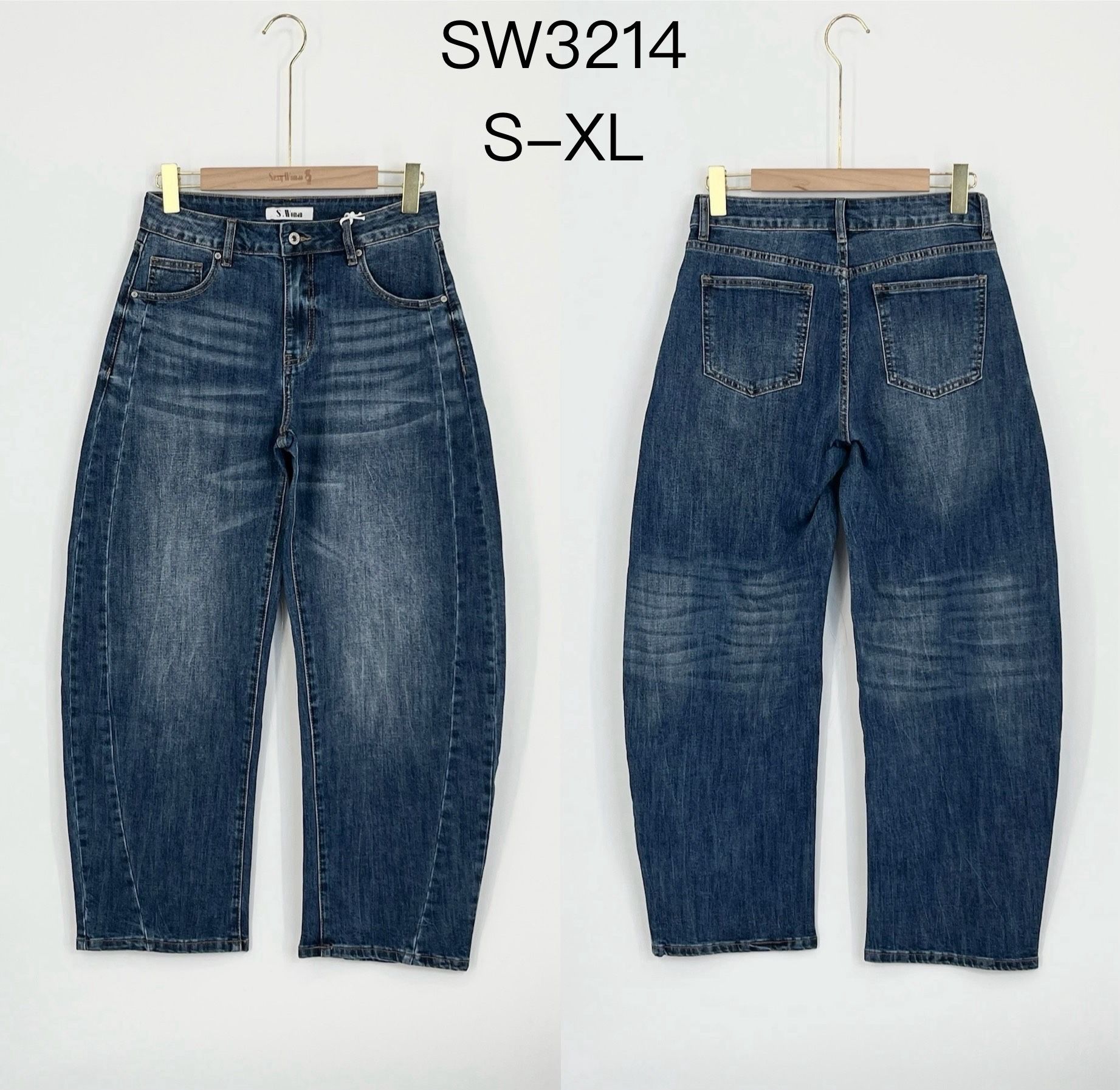 Gerade Jeans bis zum Knöchel