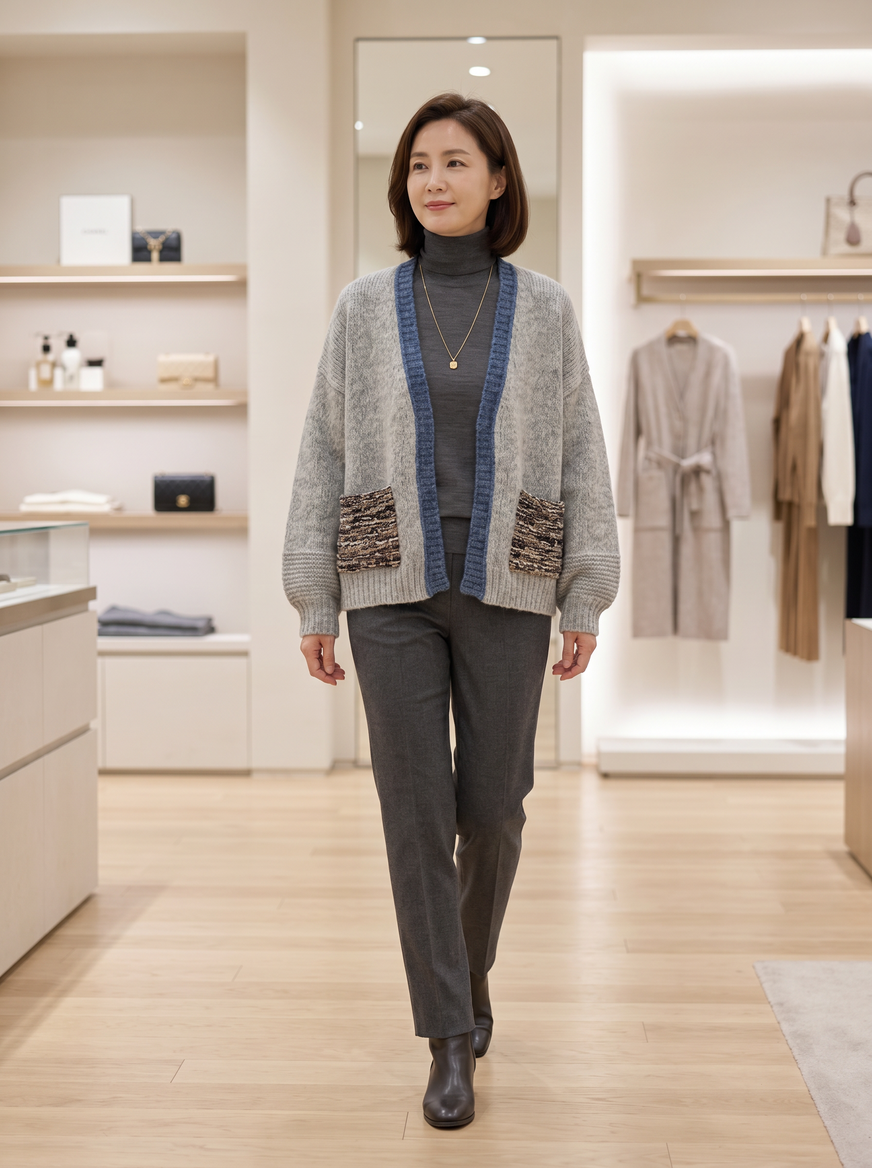 Oversize Strickjacke mit Taschen