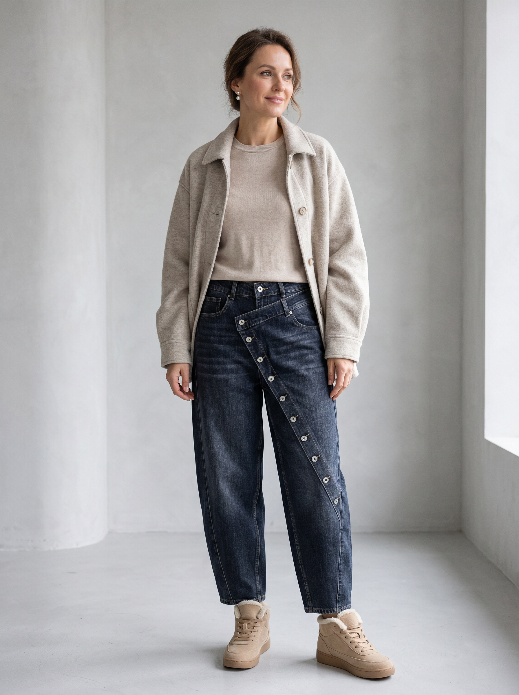 Hosen mit geradem Bein, Regular Fit