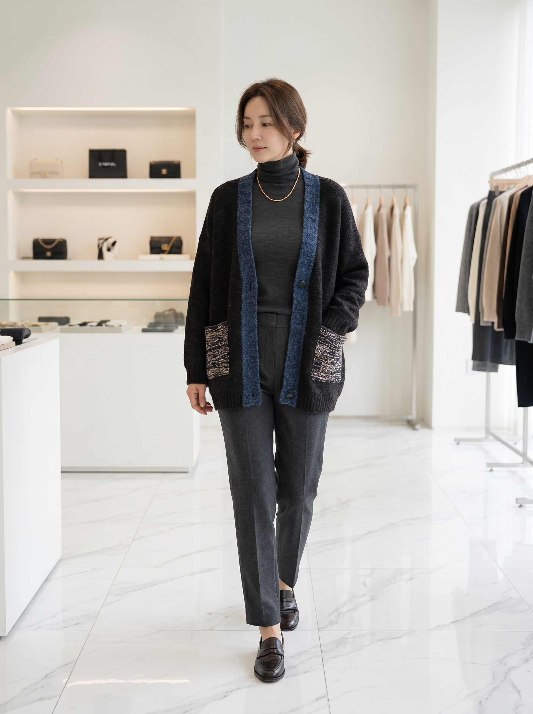 Langer Oversize-Cardigan
