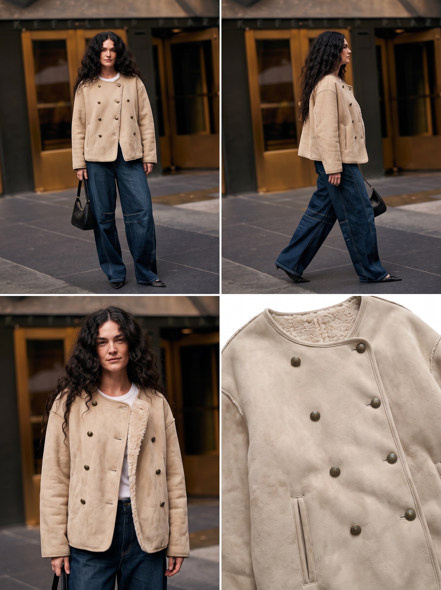 Kurzer Oversize-Mantel