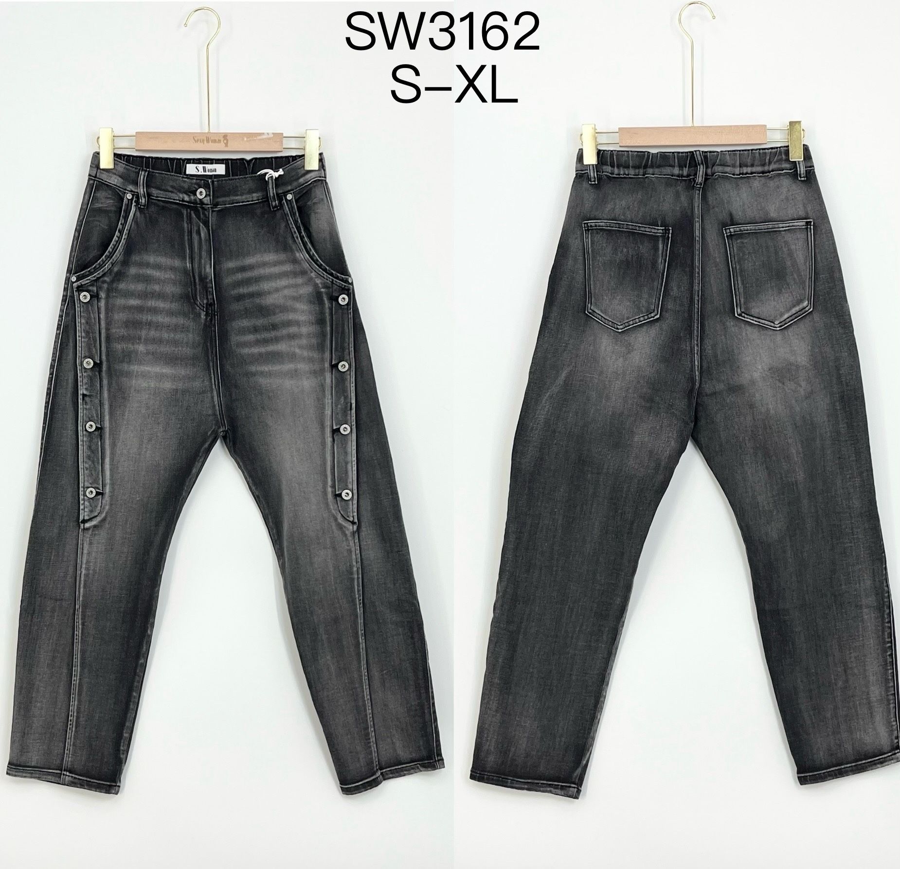 Straight-Jeans mit Hoher Taille