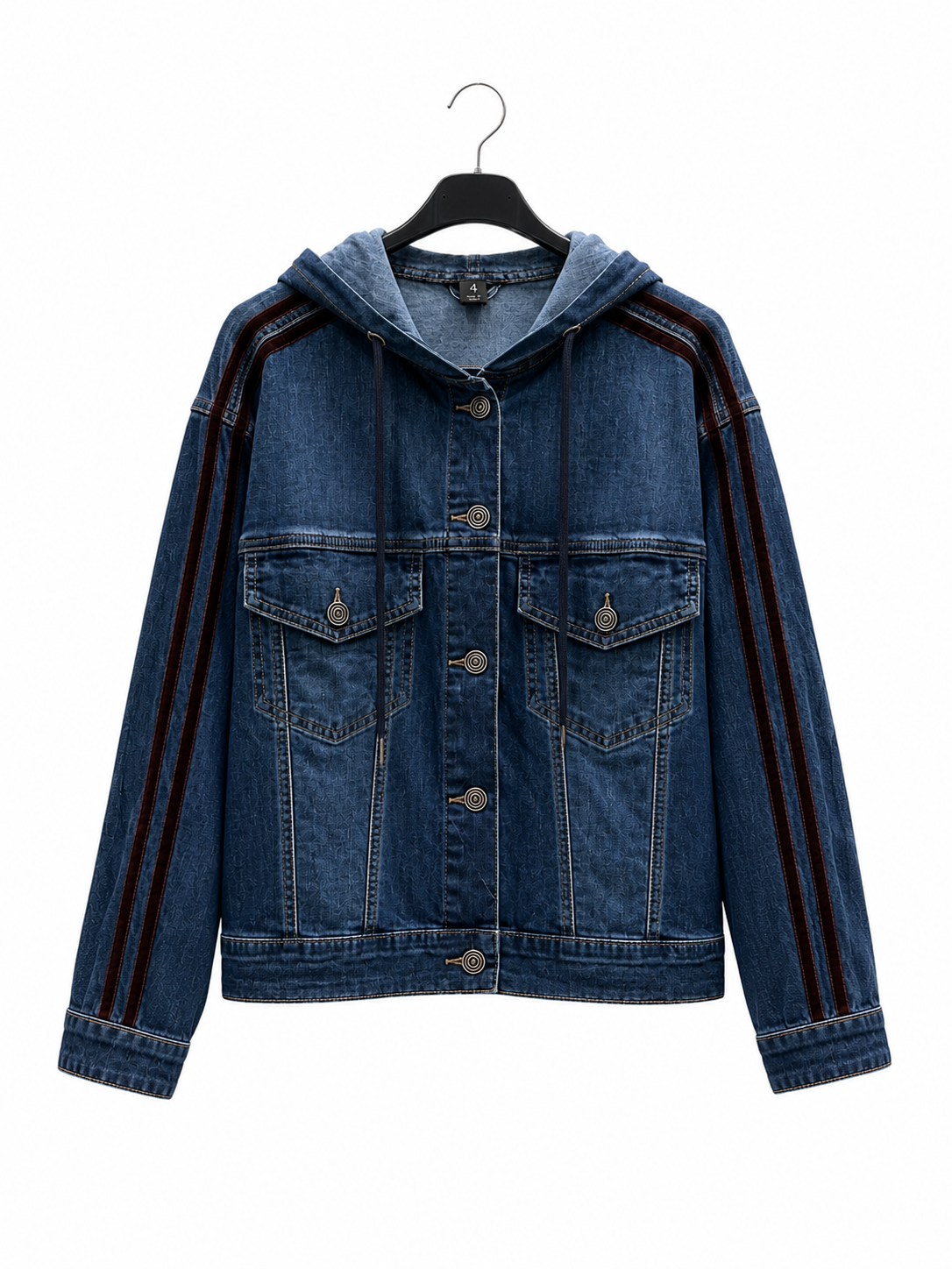 Jeansjacke mit Kapuze