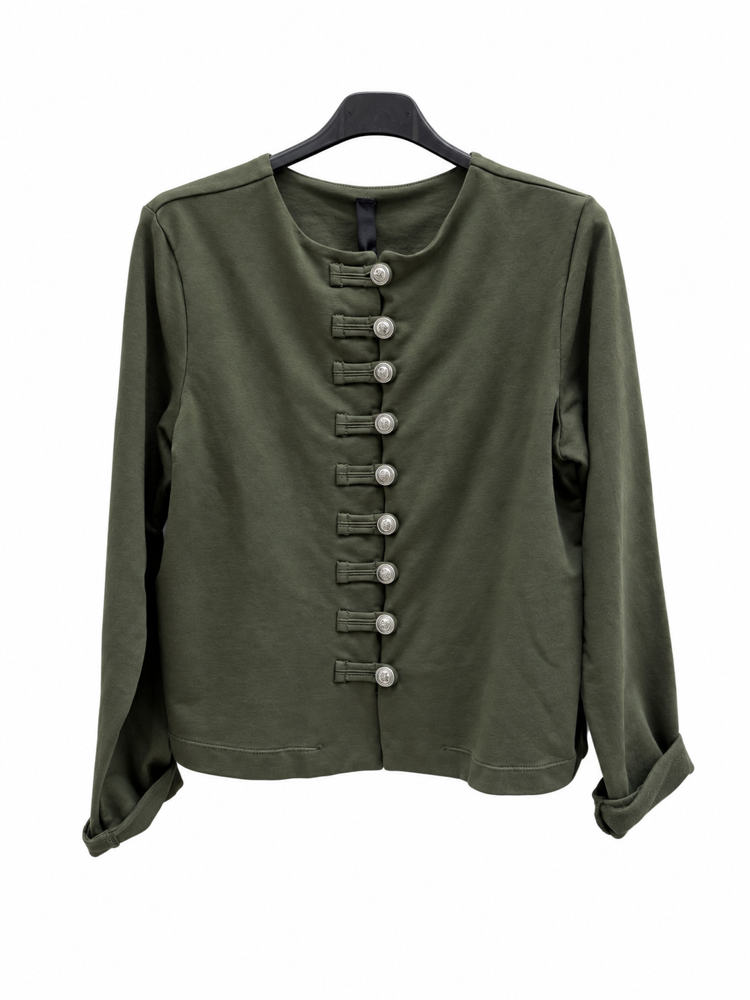 Kurze Blazer-Jacke mit Zierknöpfen
