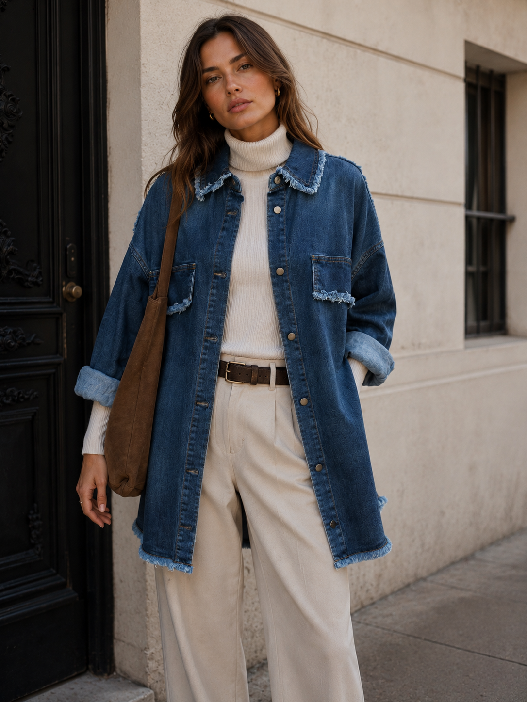 Oversize Denim-Hemd