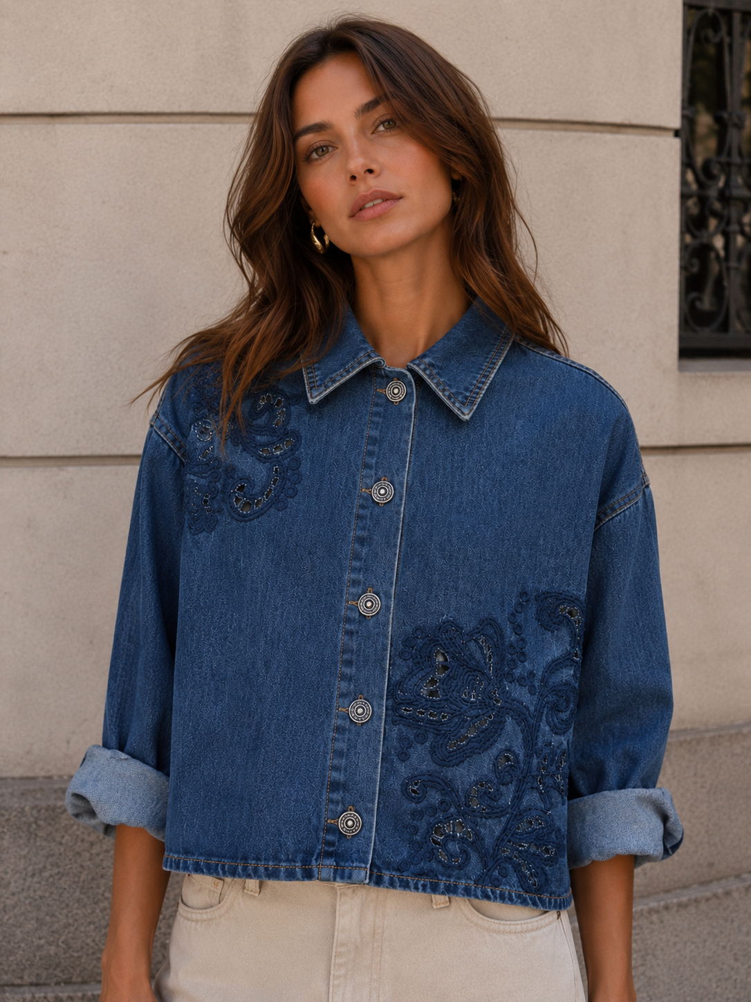 Legere Jeansbluse