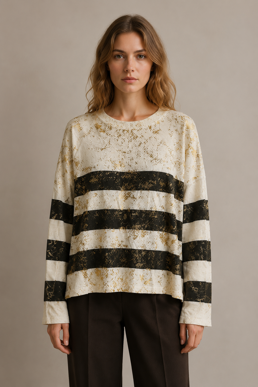 Lockerer Streifenpullover