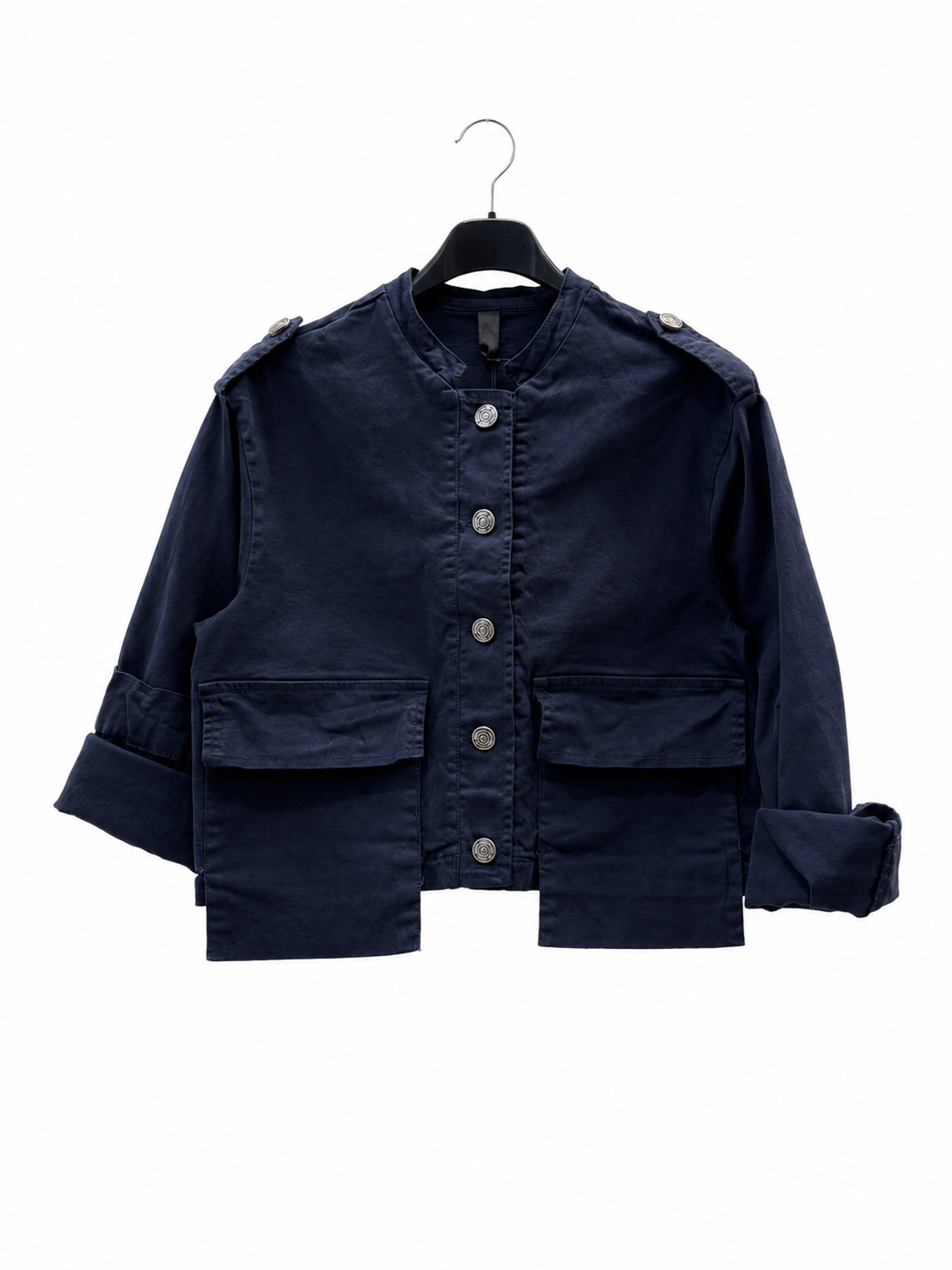 Kurze Jacke mit Stehkragen