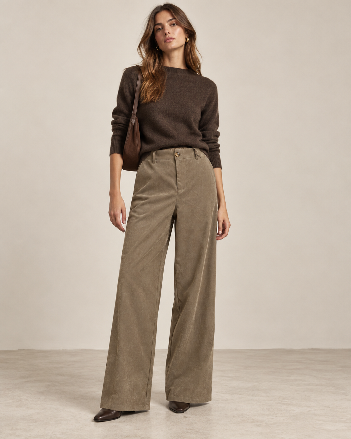 High‑Waist Wide‑Leg Hose