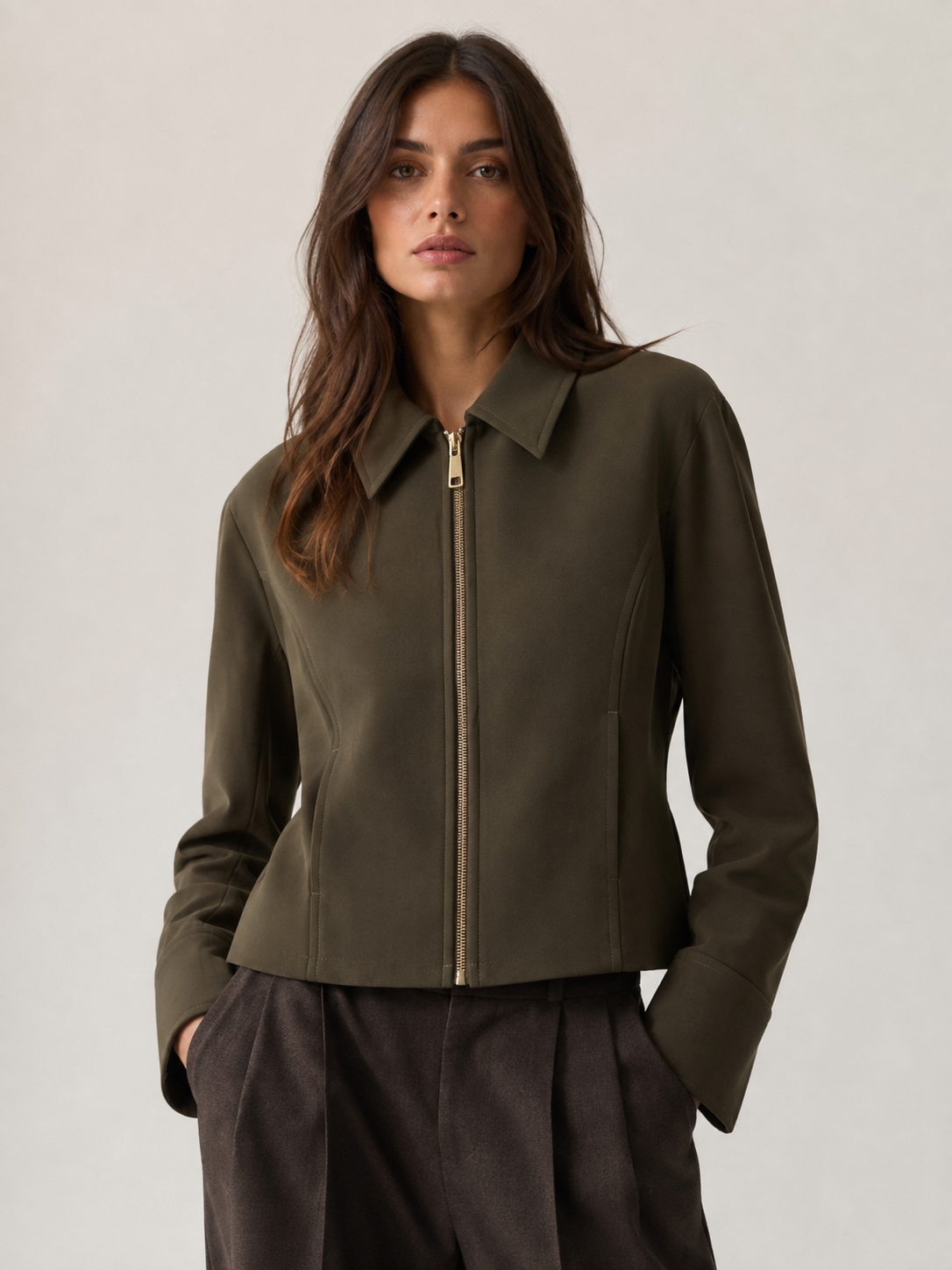 Kurzjacke mit Kragen