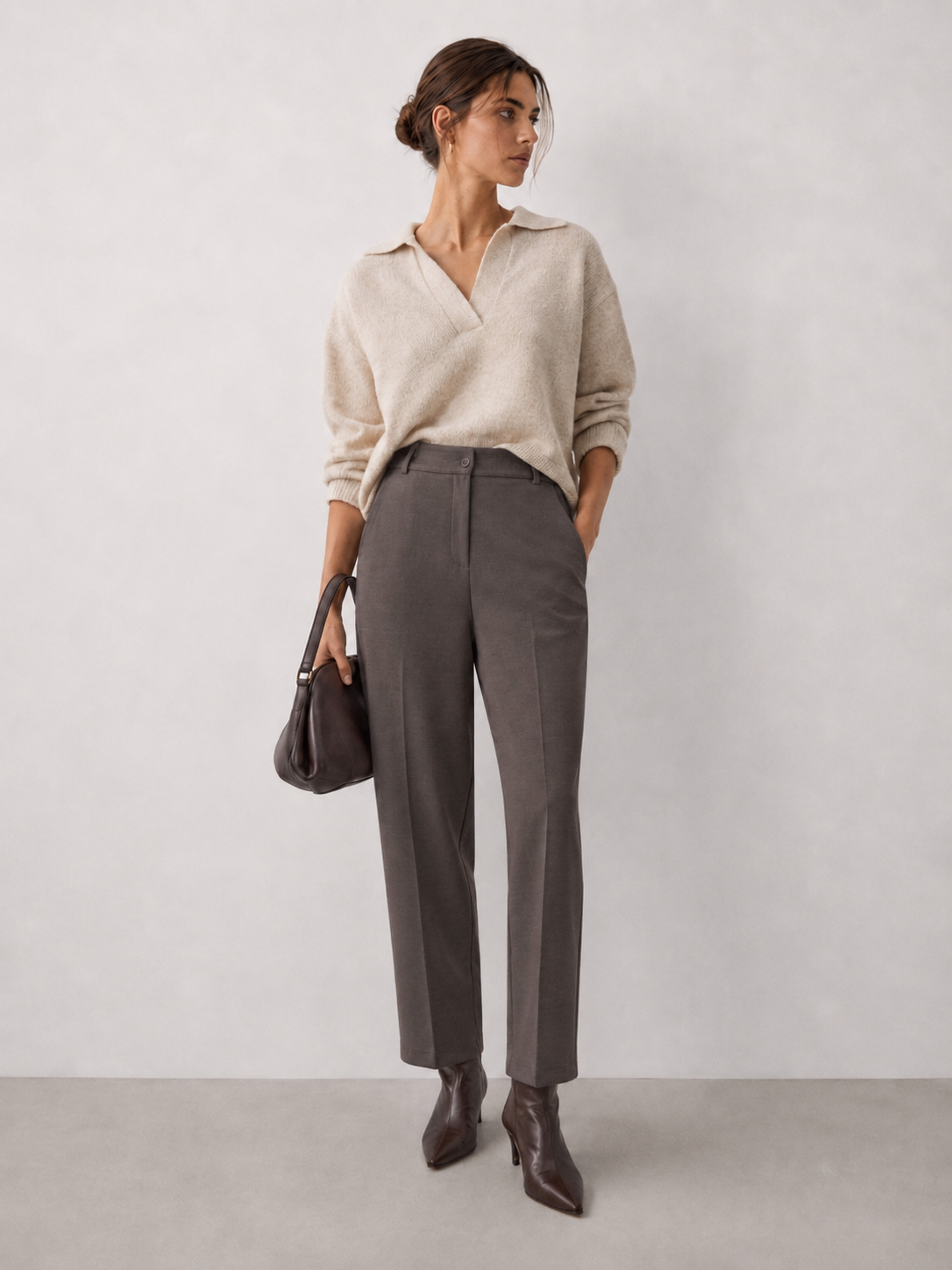 Straight Hose mit hohem Bund
