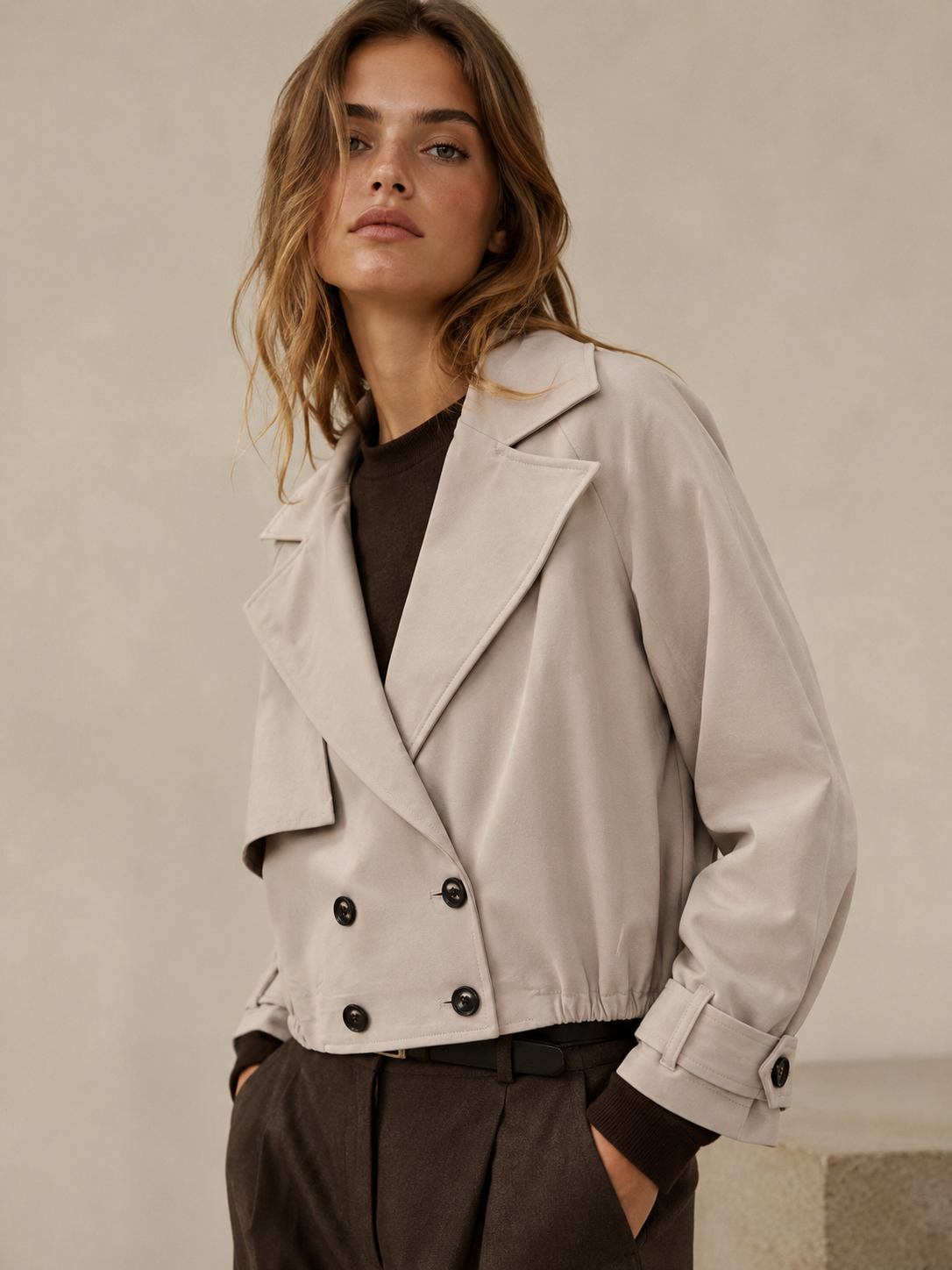Taillierte Jacke bis zur Hüfte