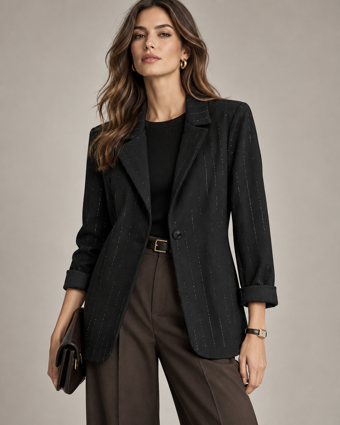 Taillierter Blazer mit Revers