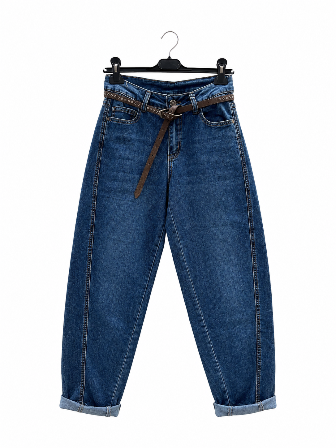 Mom-Fit Jeans bis zum Knöchel