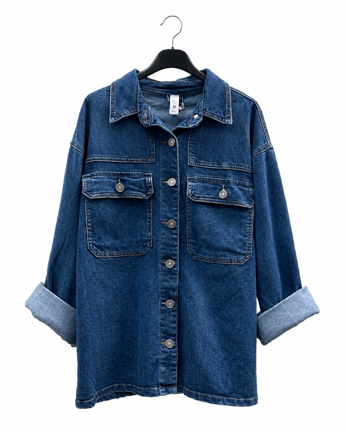 Oversize-Hemd mit Kragen
