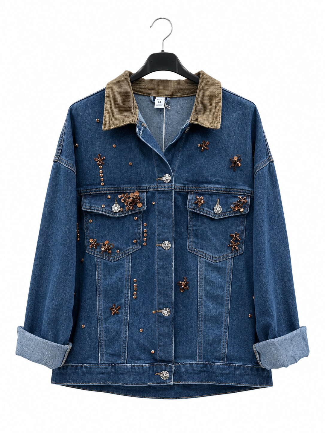 Oversize Jacke bis zur Hüfte