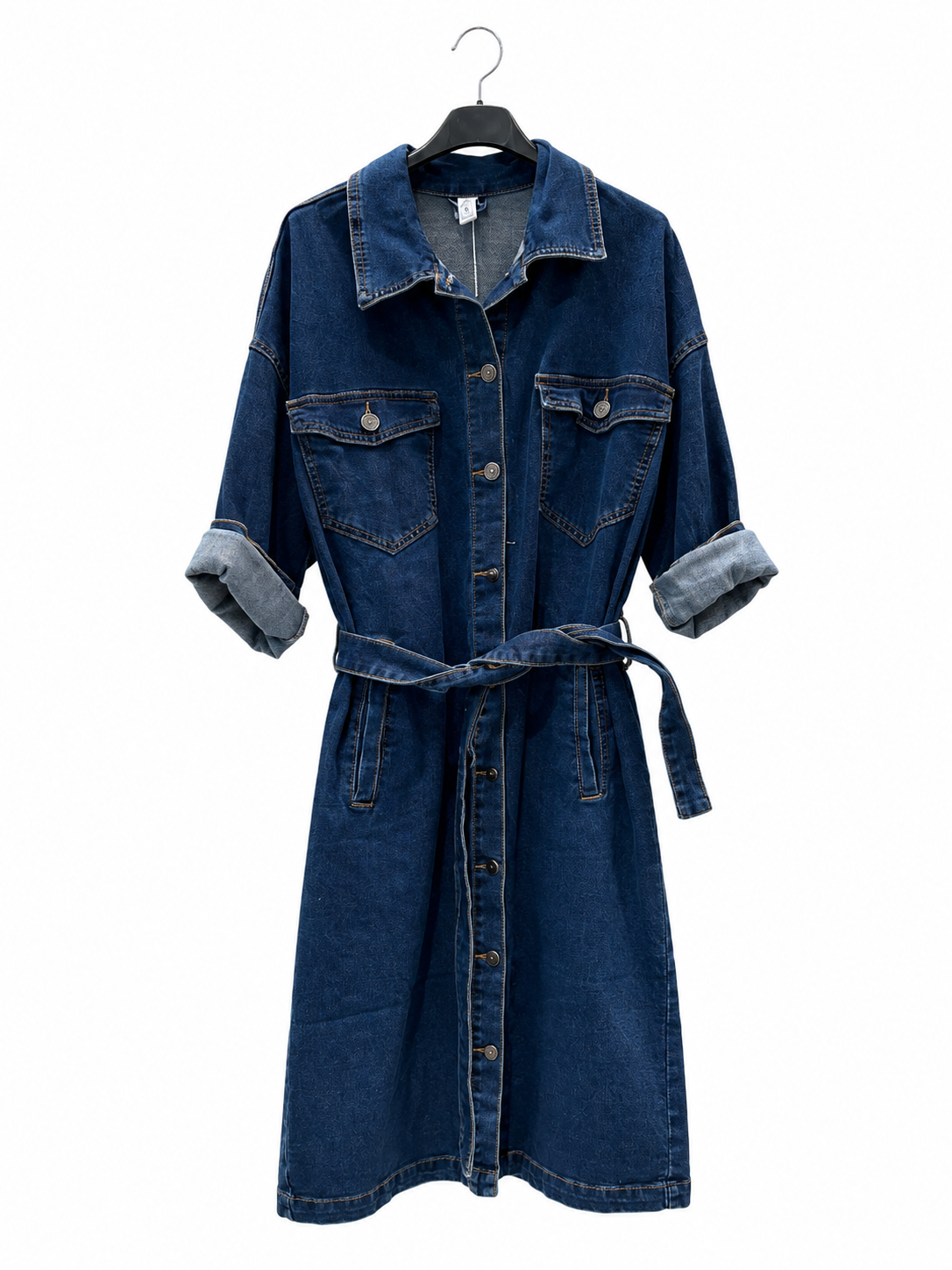 A-Linien Hemdkleid mit Kragen