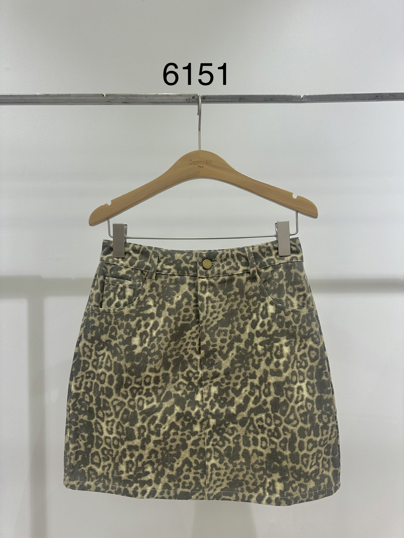 Mini Bleistiftrock mit Leopardenprint