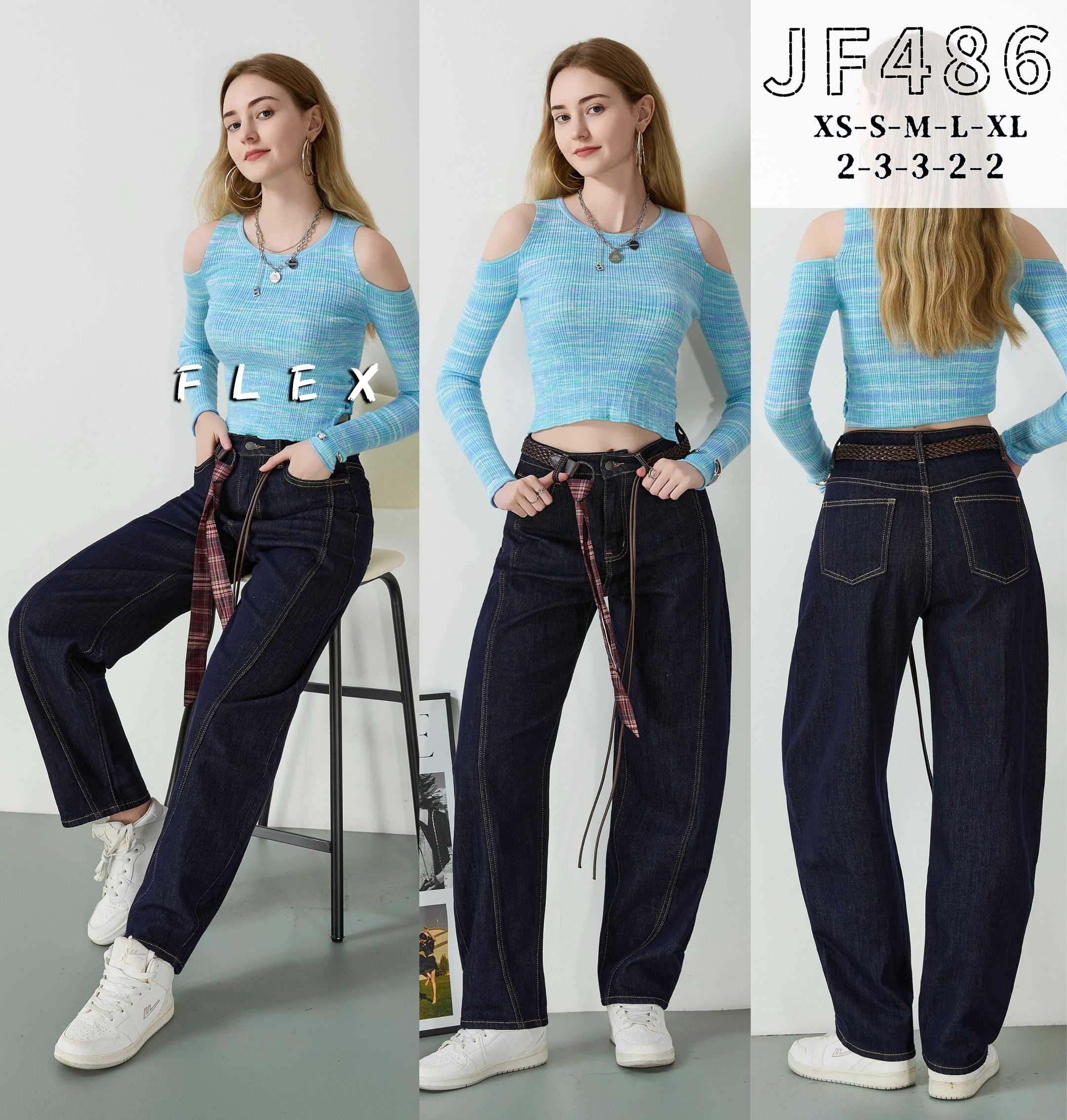 Jeans im Wide-Leg-Schnitt