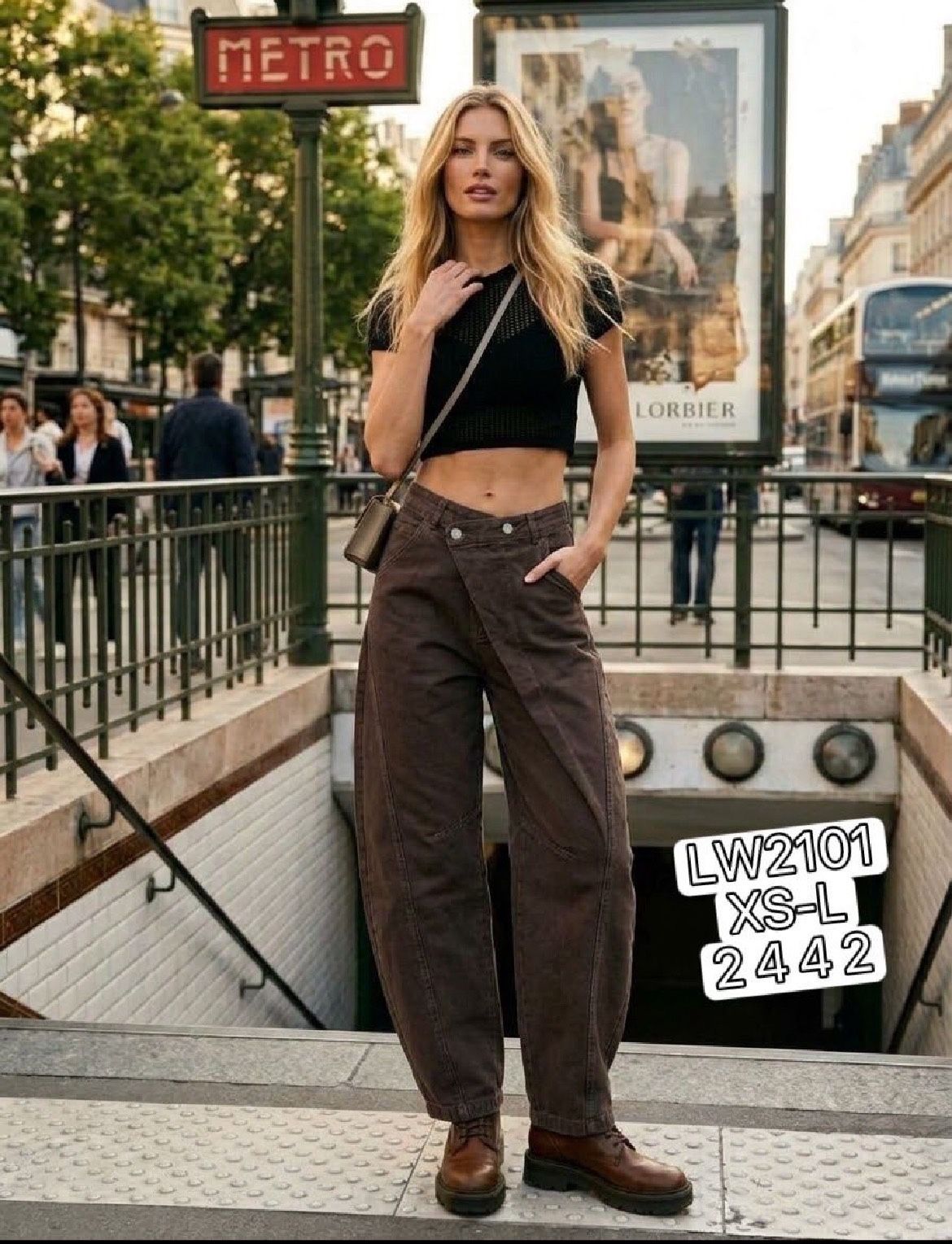 Weite Hose mit Taschen