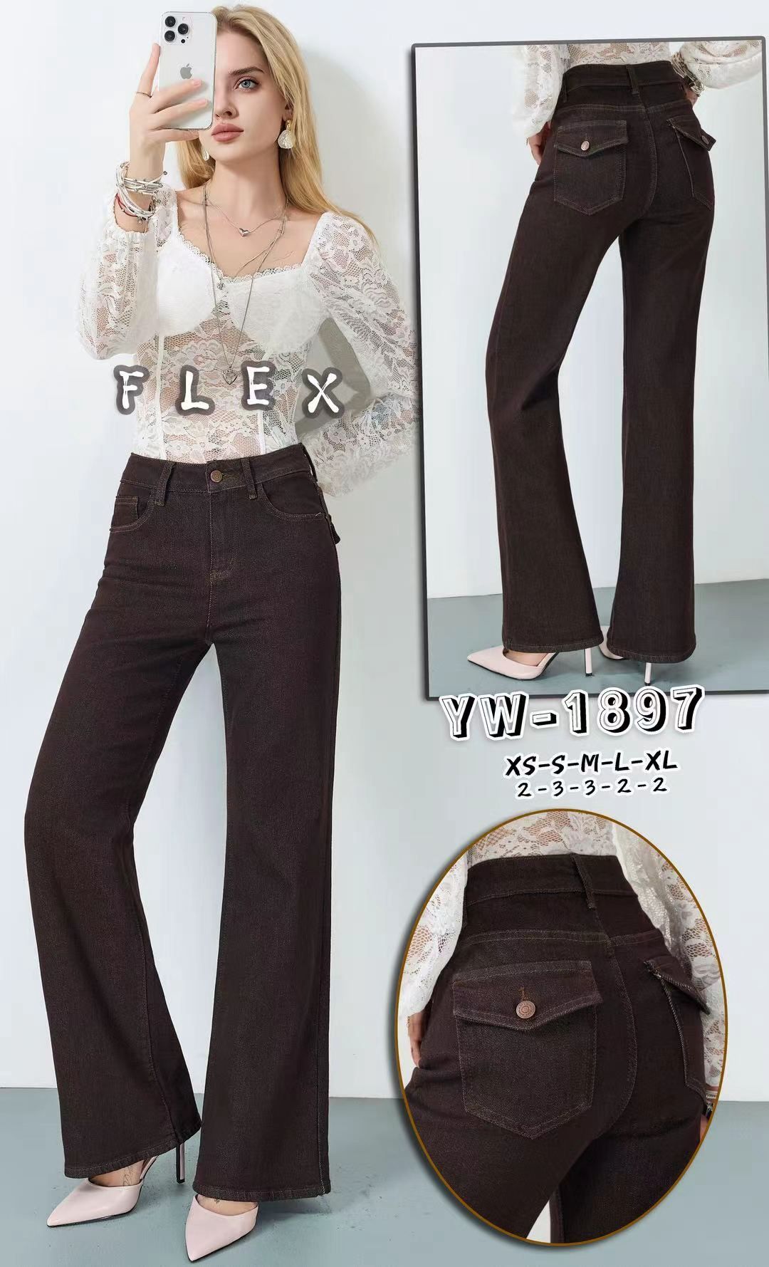 Jeans im Flared-Schnitt