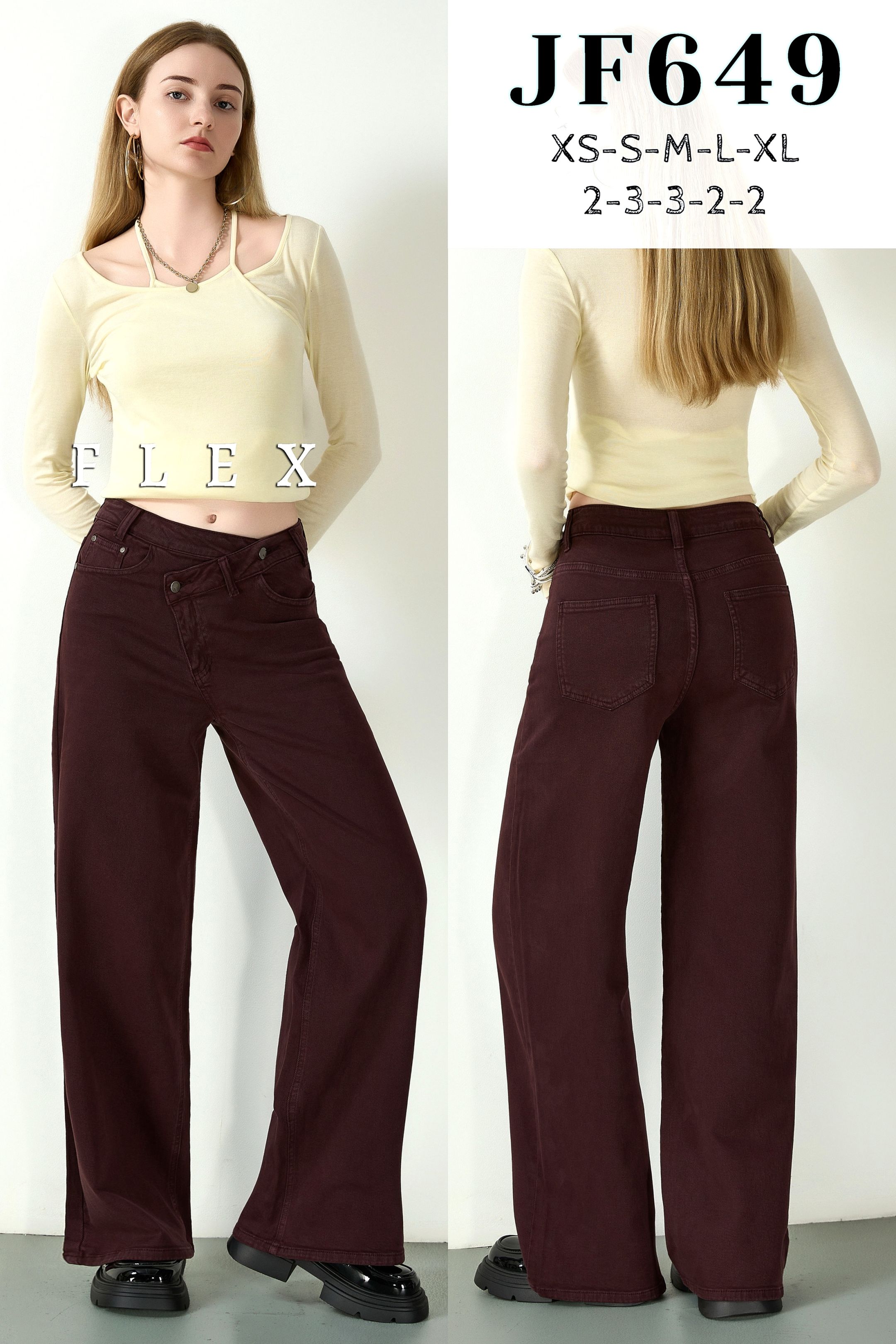 Wide-Leg-Hose mit Taschen