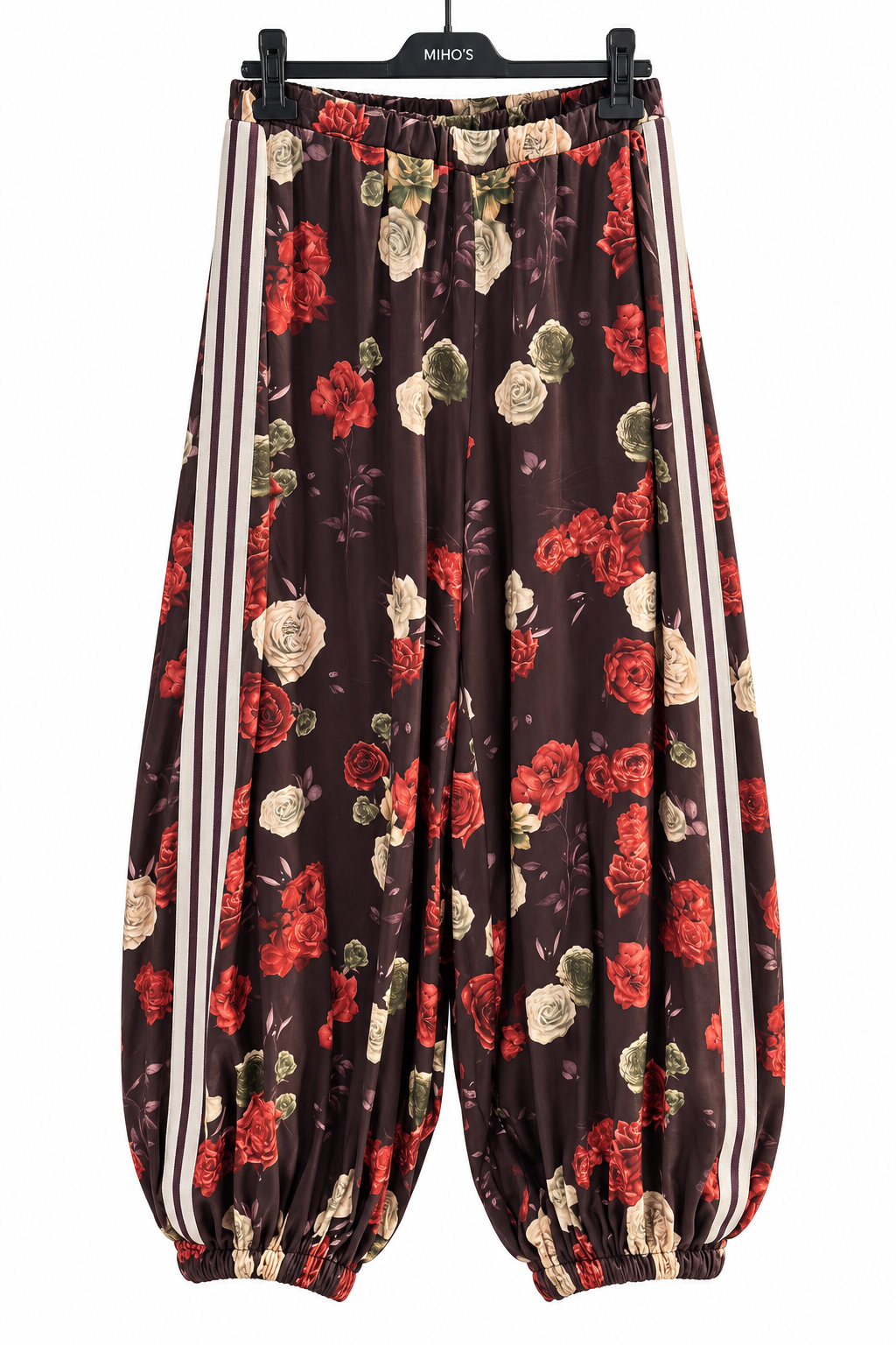 Lockere Balloon-Jogger mit Blumenprint