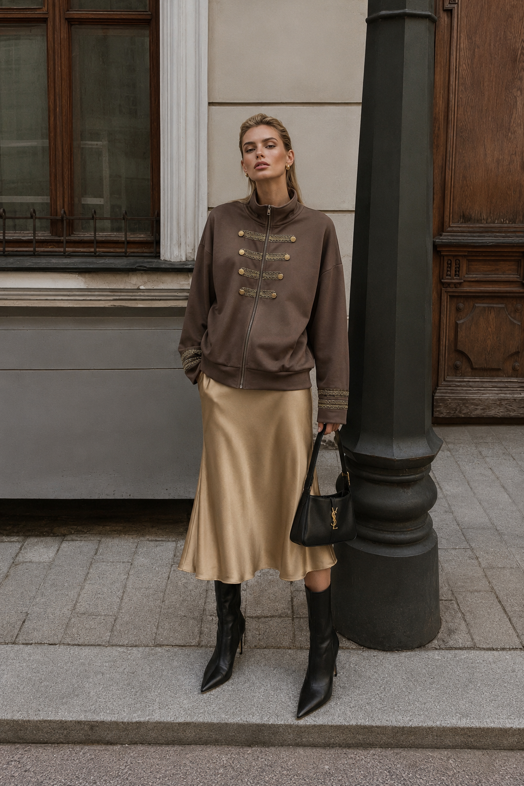 Oversize Jacke bis zur Hüfte