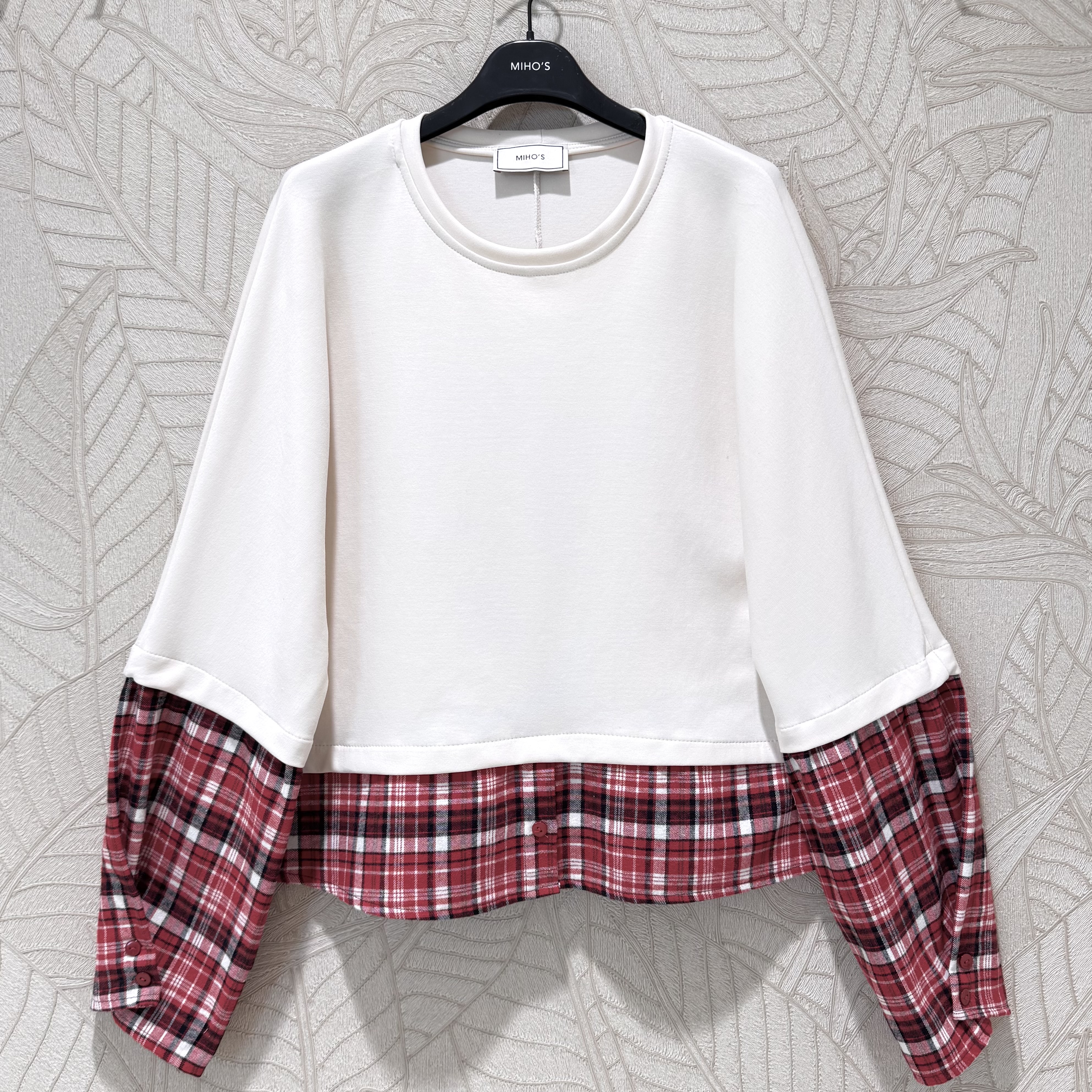 Oversize-Sweatshirt mit angesetztem Saum